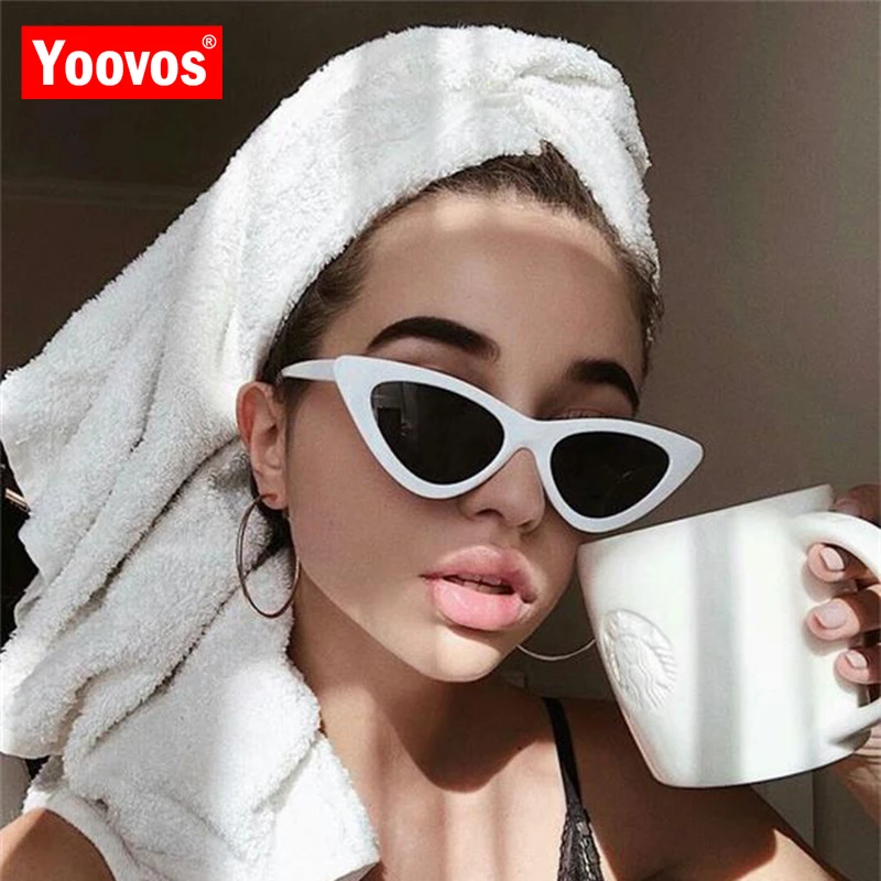 Yoovos Cateye Sunglasses Women 2021 Retro Cat Eye Brand Design Sunglasses Women Luxury Vintage Oculos Feminino Sunglasses