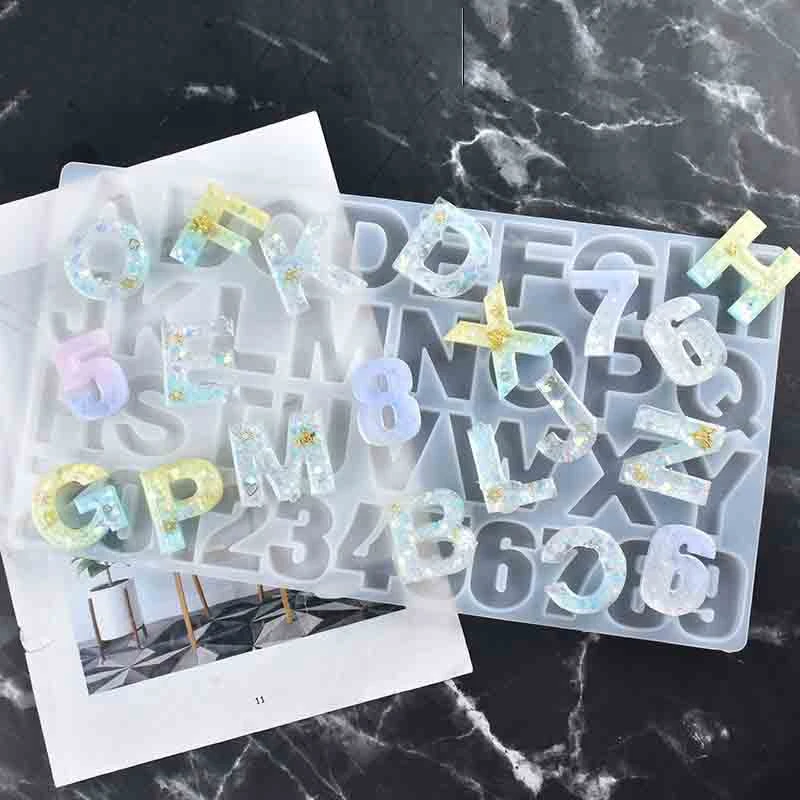 A-Z Lettered Silicone Mould DIY Accessories Resin With Jewelry Earring Necklace Making Tools Set DIY Handmade Accessories