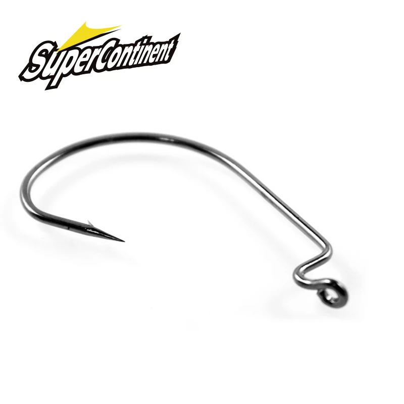 2019Supercontinent NEW 50pcs/lot wide belly crank hook road with foraminifera hook sea fishing hook