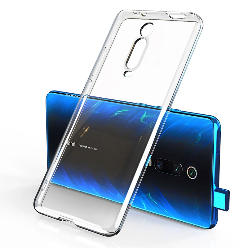 Case for Xiaomi Mi 9T Pro 9 mi9 se Transparent Xiomi Clear Poco F3 Soft TPU Cover for Xiaomi Redmi 10 Note 7 K20 K30 8 Pro Coque