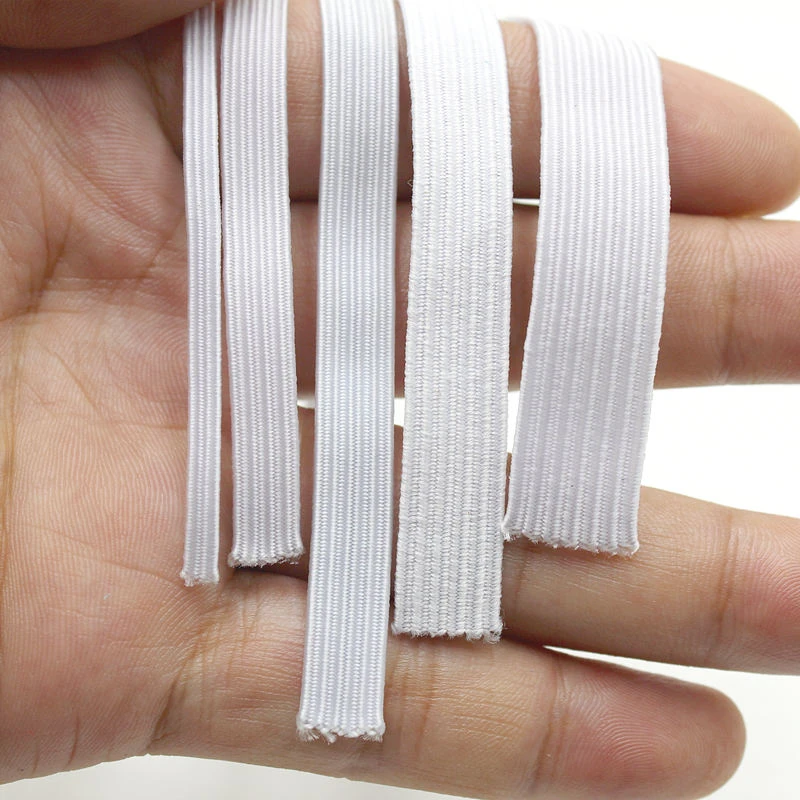 5/10 meters Elastic Bands Elastic Rope 3/6/8/10/12 mm Rubber Elastic Cord Band Garment Sewing Accessories White Elastic Rope 5z