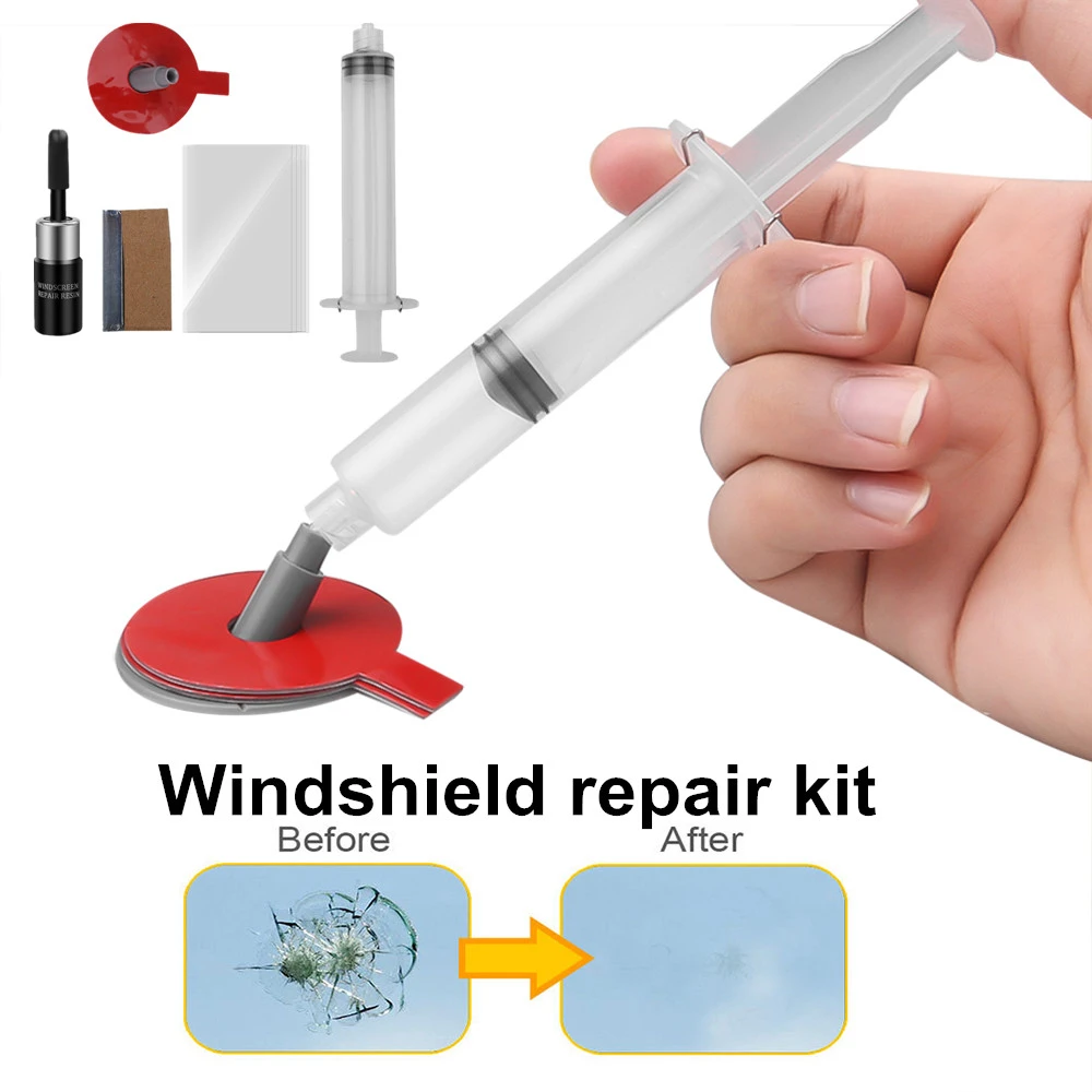 Auto Windshield Repair Kit Uv DIY Car Window Repair Tools Fix Car Cracked Glass Scratch Windscreen Restoration Resin Adhesive D1