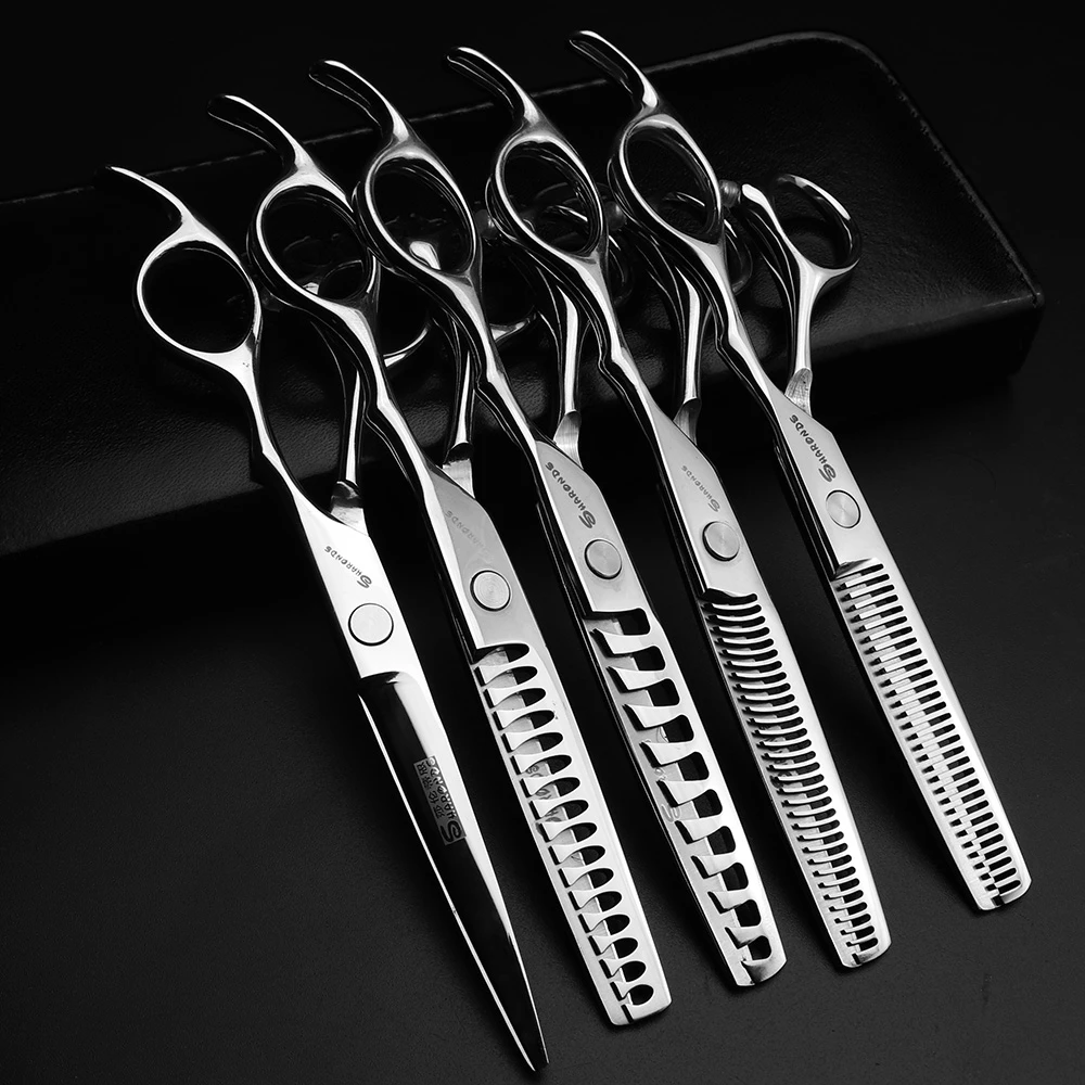 5.5/6/6.5/7/7.5 inch Scissors Japan Professional hairdressing Scissors Barber Scissors Set Hair Cutting Shears thinning clippers