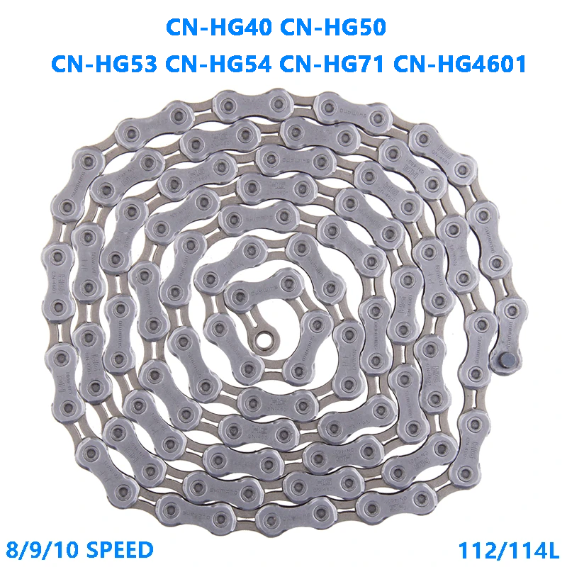 Bike Chain for SHIMANO chain CN-HG40 HG50 HG53 HG54 HG71 HG4601 Mountain Bicycle Chain 6/7/8/9/10 Speed 112/114 Link