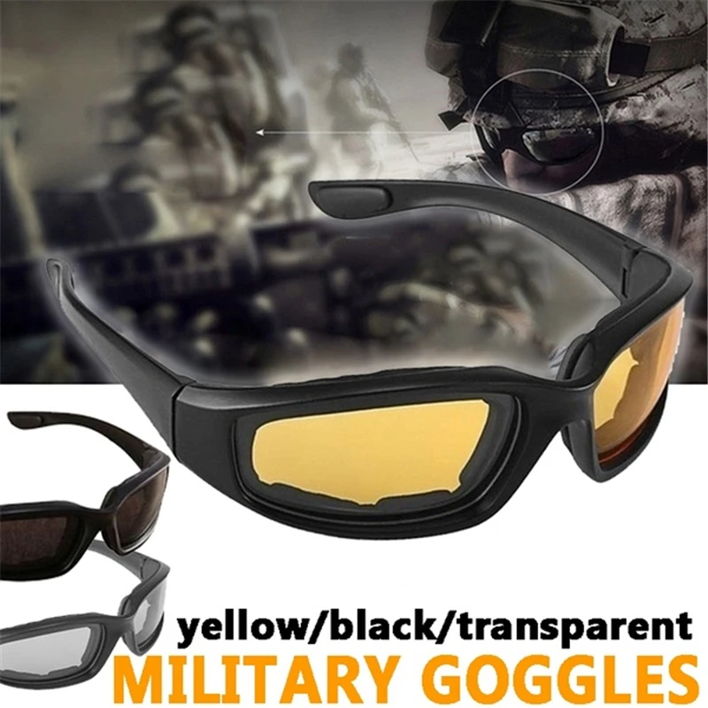 Military Motorcycle Glasses Army Polarized Sunglasses for Hunting Shooting Airsoft EyewearMen Eye Protection Windproof Moto