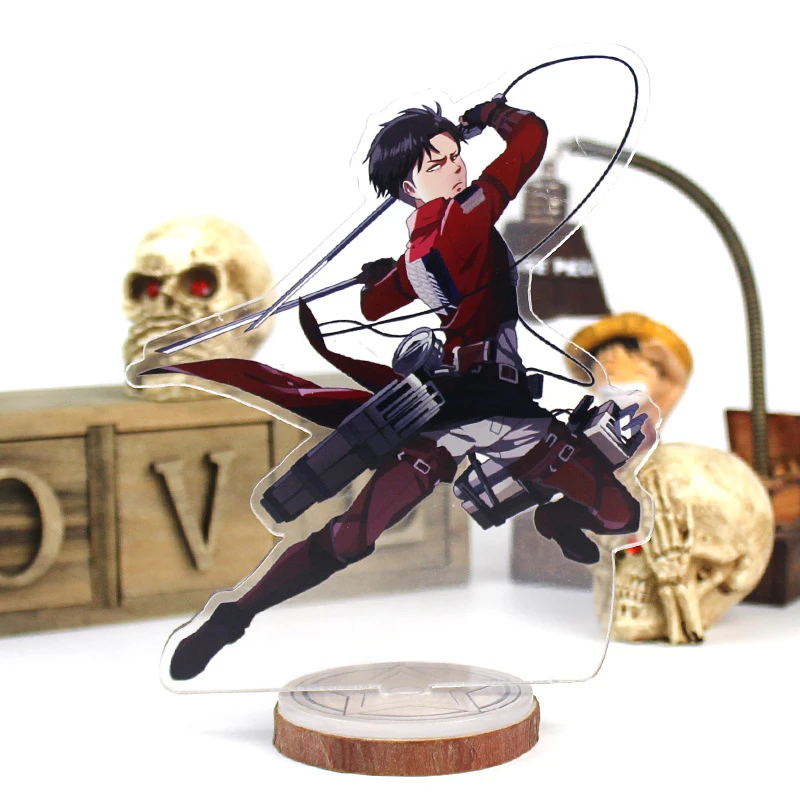 Attack on Titan Anime Figure Acrylic Stand Model Toy Levi Ackerman Action Figures Decoration Anime Lovers Birthday Collcet Gifts