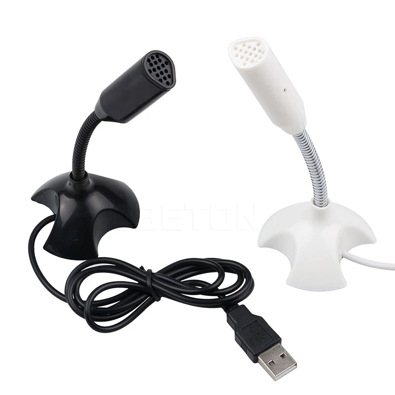 New Portable Studio Speech Mini USB Microphone Stand Mic With Holder For Microfono Computer laptop