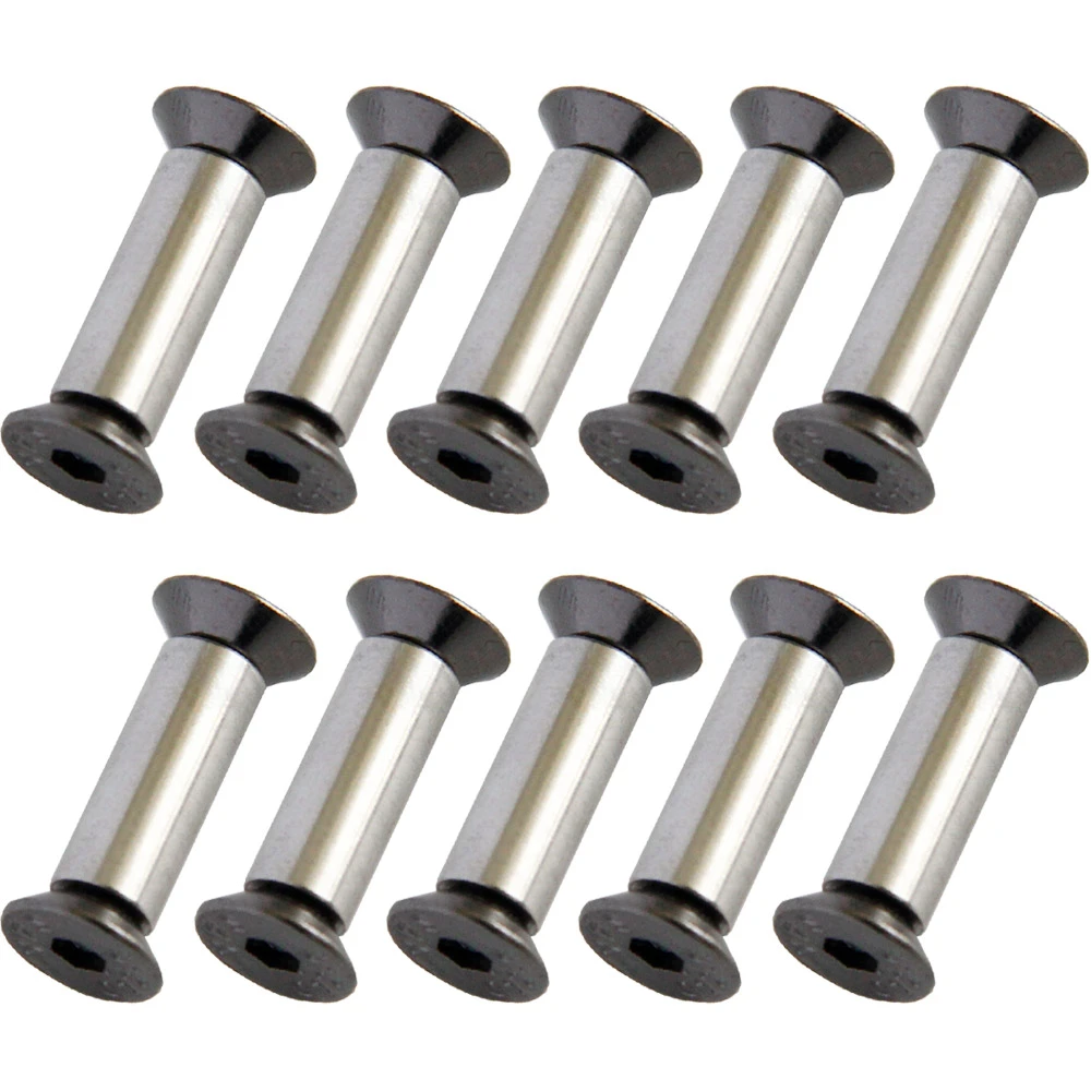 10pcs/lot Knife Handle Bolt Rivets Scale Screw Fastener Nut Flat Hex Head Knives Fastening DIY Making Material