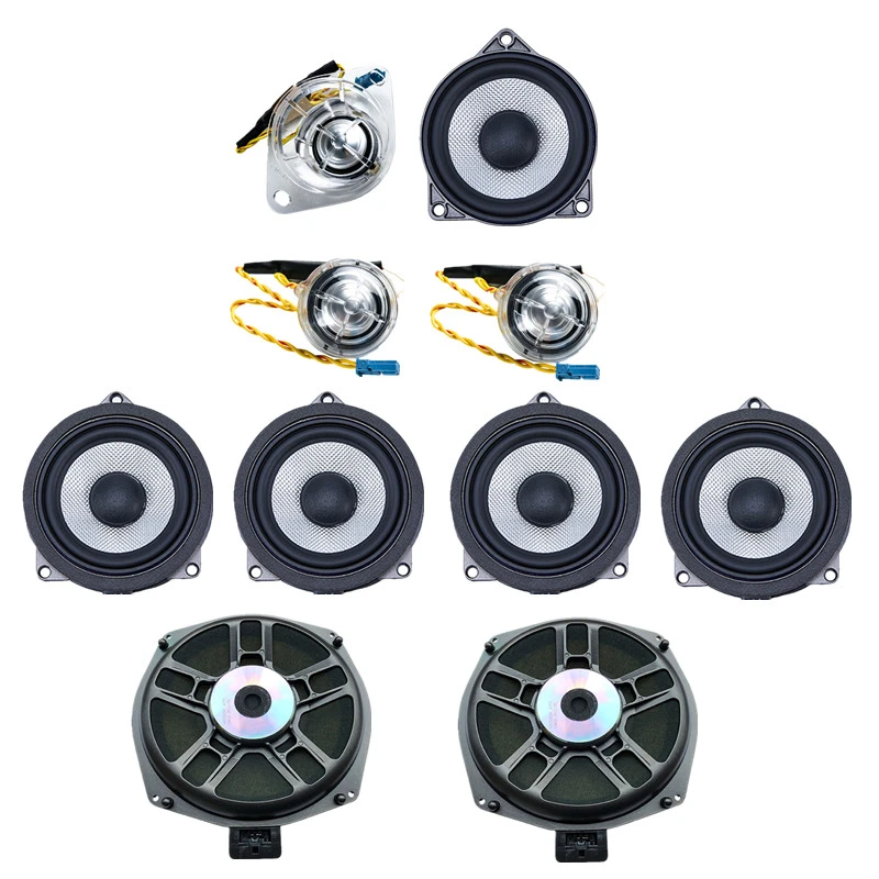 For BMW X1 X3 X4 F25 F48 F30 F39 3GT 3 Series Tweeters Midrange Subwoofer 8 Inch High Quality HIFI Music Horns Audio Speakers