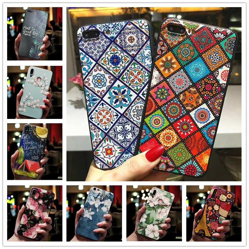 For LG G8S ThinQ Case 3D Relief Flower Emboss Phone Case For LG k40S K50S G7 G8 ThinQ Q70 K20 K30 2019 Cover For LG V50 ThinQ