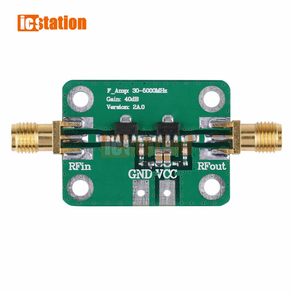 30-4000MHz 40dB Gain RF Broadband Amplifier Module for FM HF VHF/UHF 50Ω ubs High Frequency Amplifier Board Gain Module