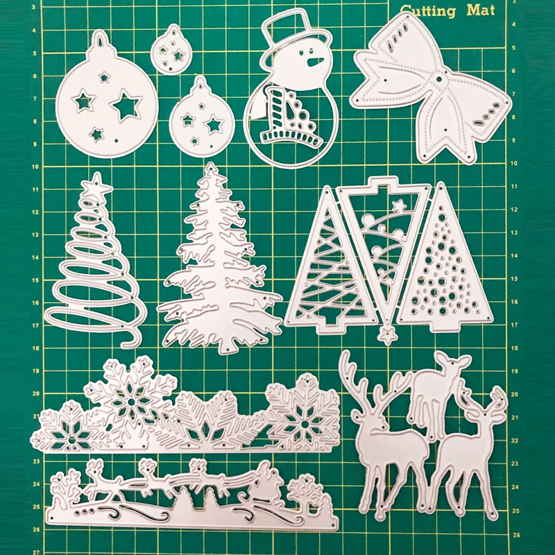 1PCS Metal cutting dies christmas New 2020 FEESTIGO cutting dies for scrapbooking Christmas Tree Cut dies DIY Stencils Die Cut