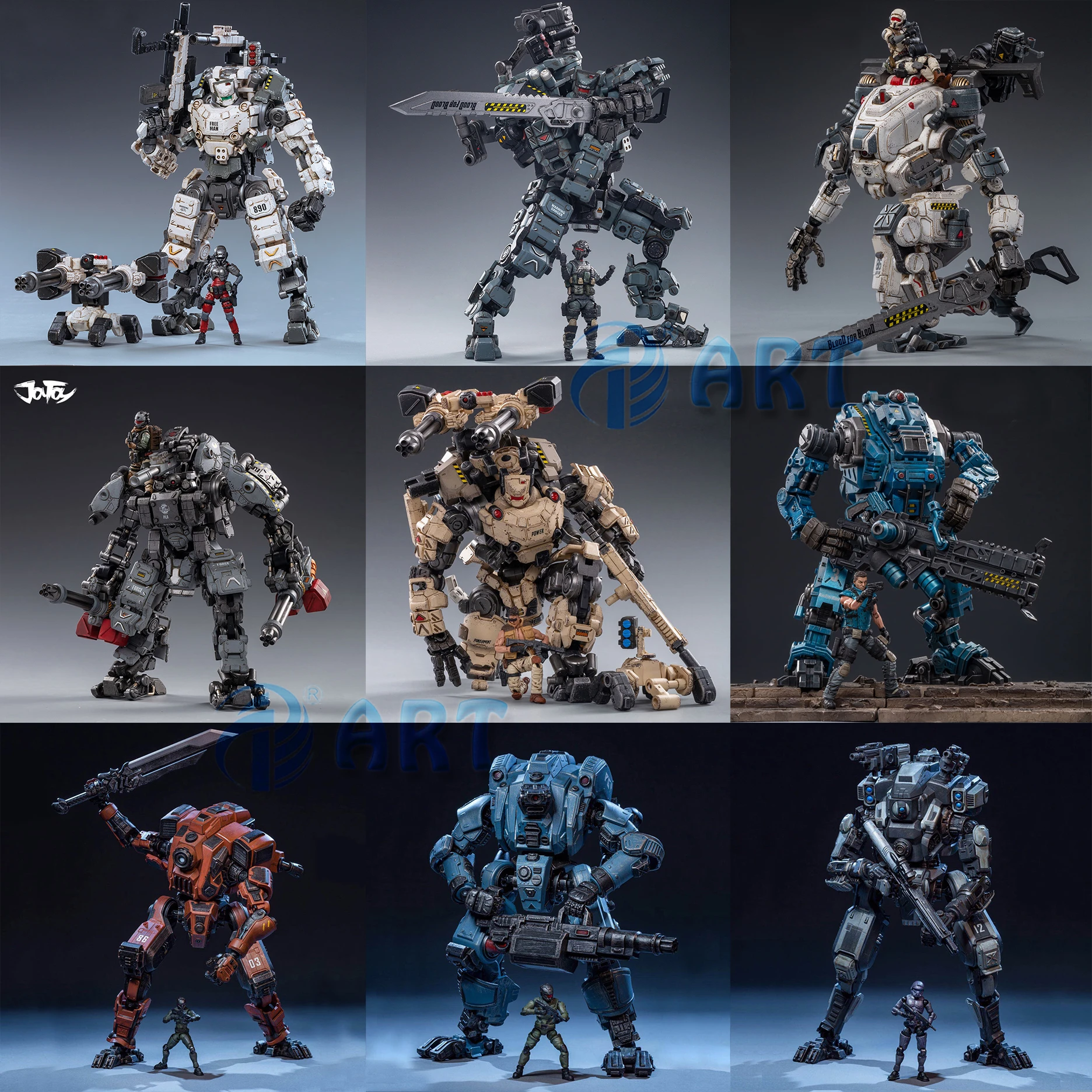 JOYTOY Free Man Action Robot STEEL BONE Heavy Firepower Mecha Collection Model Toys Christmas Present Gift