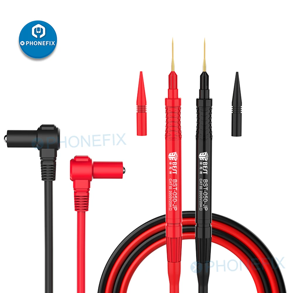 BST-050 JP superfine universal digital multimeter probe test leads needle tip tester probe wire pen cable multimeter feelers