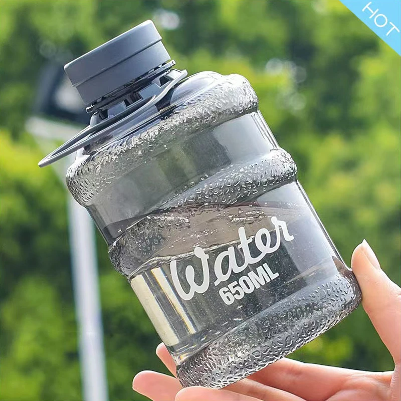 650Ml Large Capacity Water Bottle Life Outdoor Bpa Free Portable Sport Shaker Protein Water Bottles Handgrip Gym Fitness Kettle