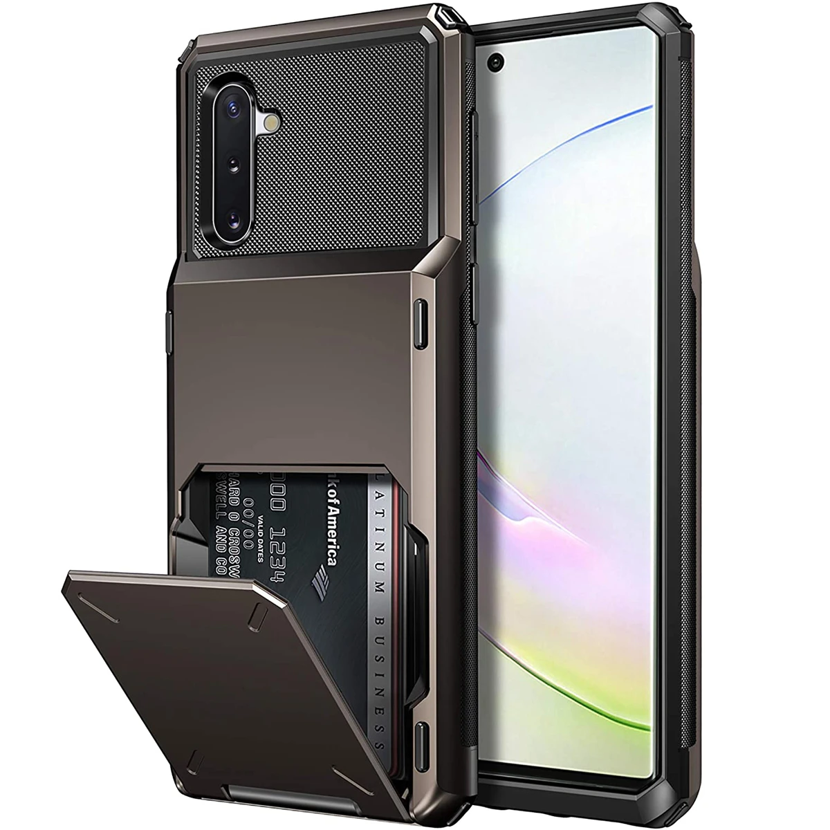 Business Shockproof Slide Armor Wallet Card Holder Phone Case For HUAWEI P40 Pro P30 Lite P20 P Smart 2019 Cover Fitted Cases