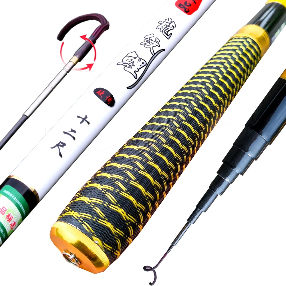 JOSBY Pesca Carbon Carp Fishing Rods Stream Telescopic Hand Feeder Pole Fly Tackle Peche Travel 2.7M 3.6M 4.5M 5.4M 6.3M 7.2M