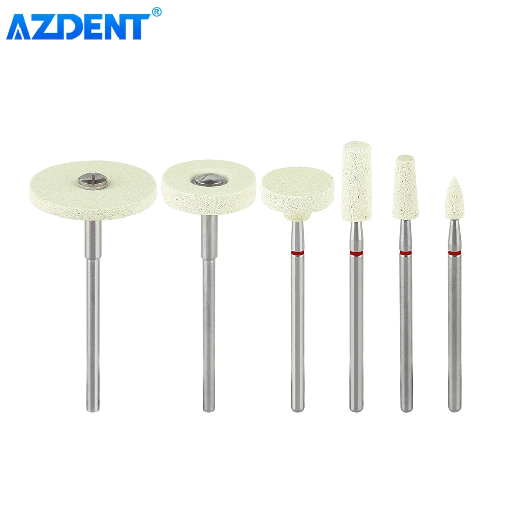 AZDENT 1pc Dental Lab Ceramic Diamond Stone Grinder Polisher For Zirconia Ceramics Emax Crowns Porcelain Polishing