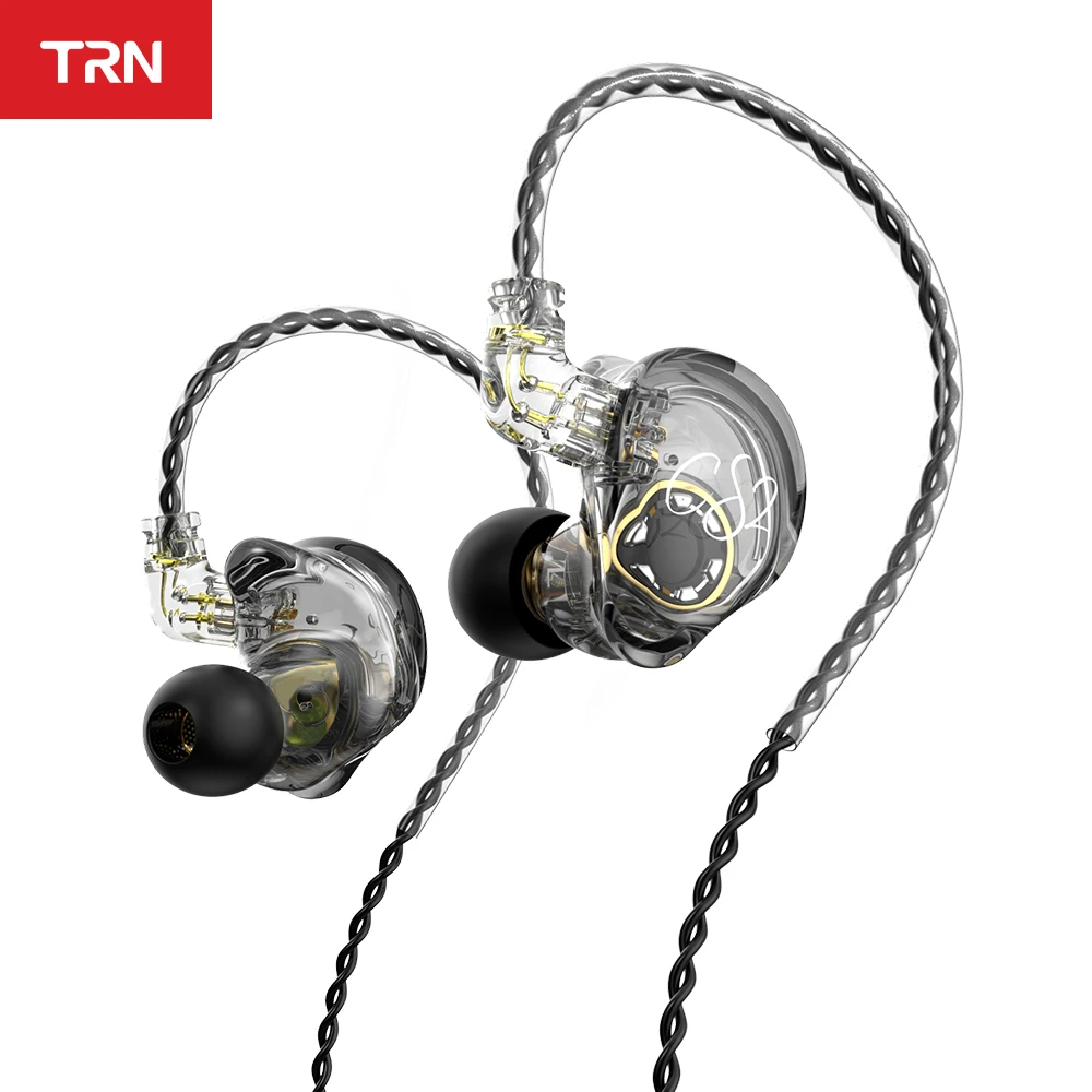 TRN CS2 Hi-FI Earphones 1DD Dynamic HIFI Bass Earbuds Running Sports Headphone Game Earphone Headset For TRN TA2 BA15 VX MT1 TX