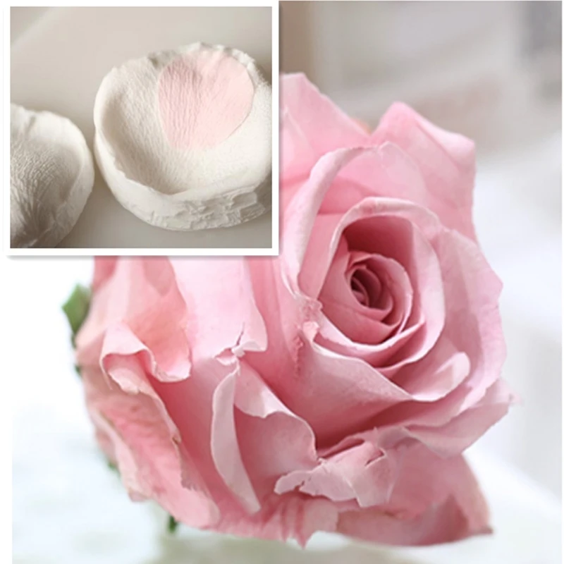 Rose Petals Veiner Sugar Tool Meridians Flower Silicone Cake Mold Simulation Gum Paste Mould K100