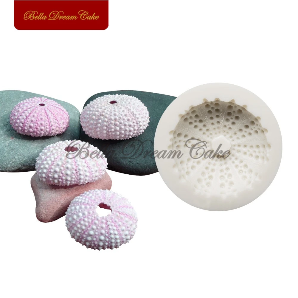 Sea Urchin Shell Silicone Mold Marine life Fondant Decoration Mold Chocolate Gumpaste Cake Mold Cake Decorating Tools Bakeware