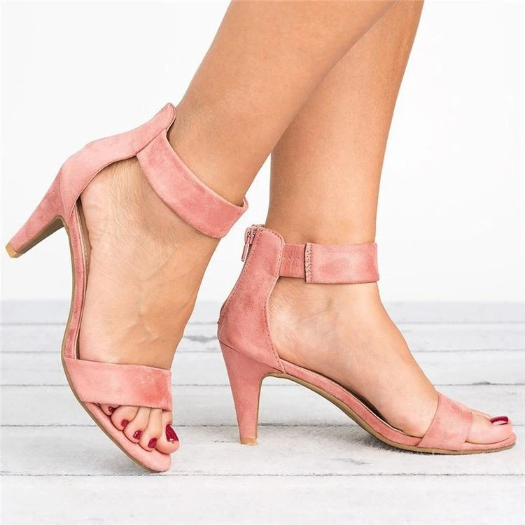 Women Sandals  Fashion Summer Shoes Women Peep Toe Thin Heels Sandals Plus Size 43 Casual Zapatos Mujer 5cm Women Heels 559