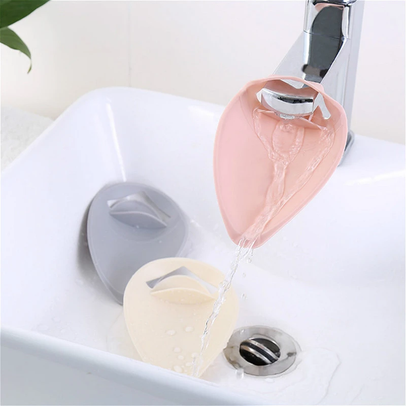 Convenient Silicone Faucet Extenders Kitchen Bathroom Water Tap Extension Lovely Water Faucets for Children Hand Washing