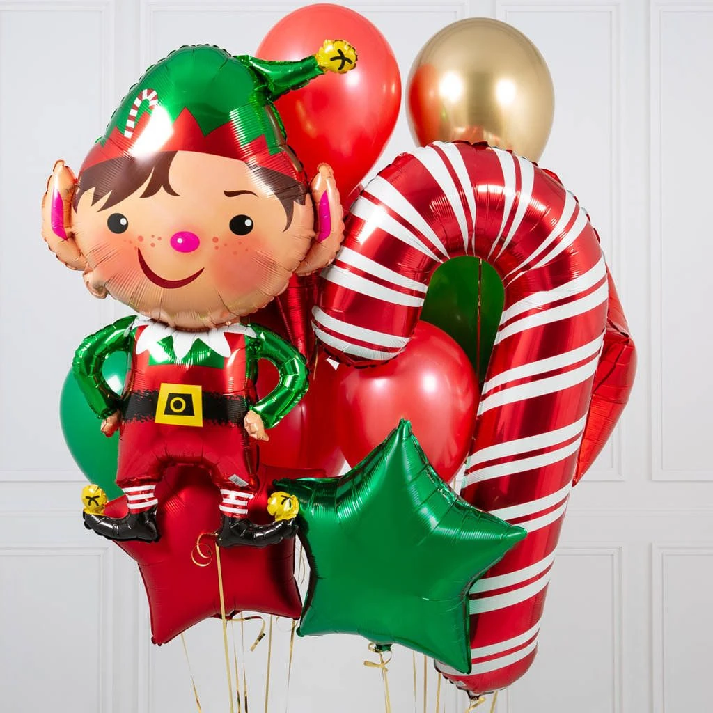 Happy Christmas Foil Balloon Snowman Santa Claus Balloons Christmas Tree Decoration Home Xmas Party New Year Supplies Air Globos