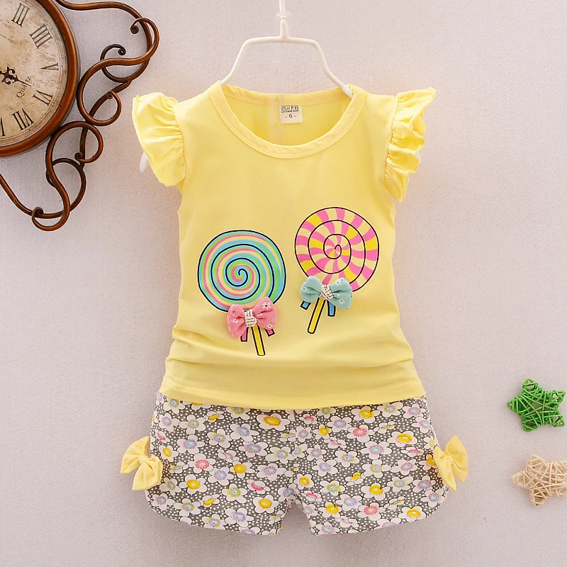 summer baby girls clothing sets casual skirts +shorts suits infant girls tracksuits girls fashion wedding party outfits