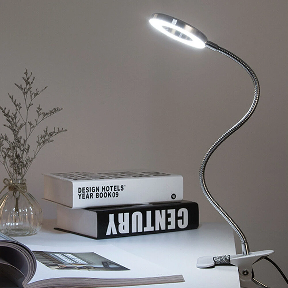 Illuminating Magnifier High Magnification 8X Magnifying Glass With Led Lights Table Clamp Lamp