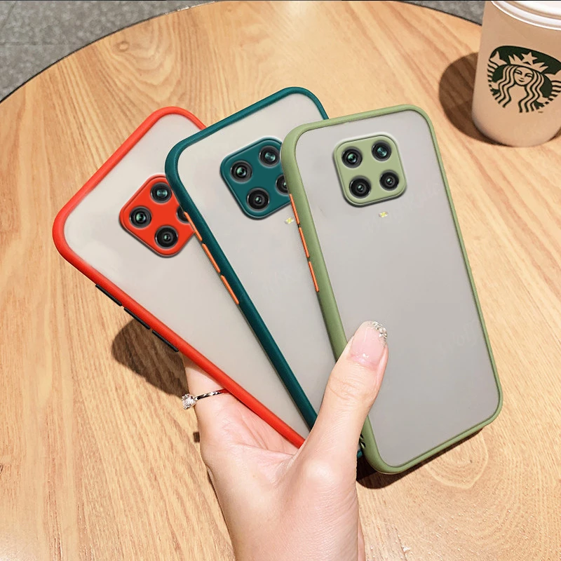 Shockproof Phone Case Back Cover For Xiaomi Redmi Note 9 Pro Luxury Translucent Soft Case For Redmi Note 9S 10 Pro Poco X3 Case