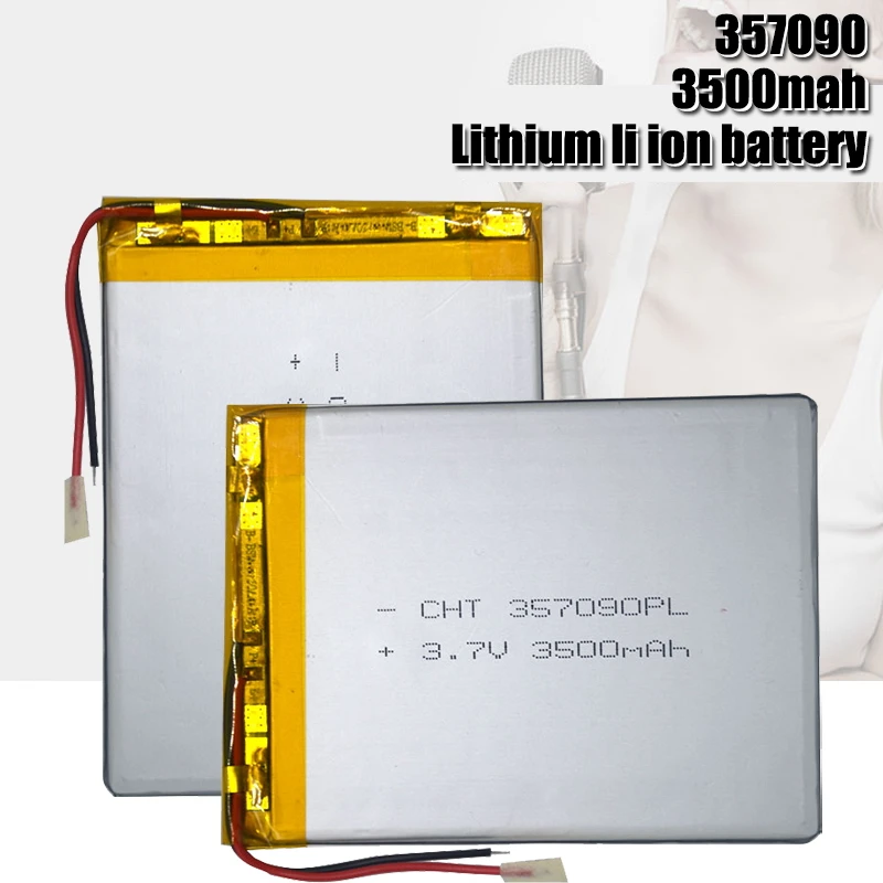 3.7V Lipo cells 357090 3500mah Lithium Polymer Rechargeable Batteries for Suo Lixin S18 7/8/9 inch Tablet pc MP3 Electric toys