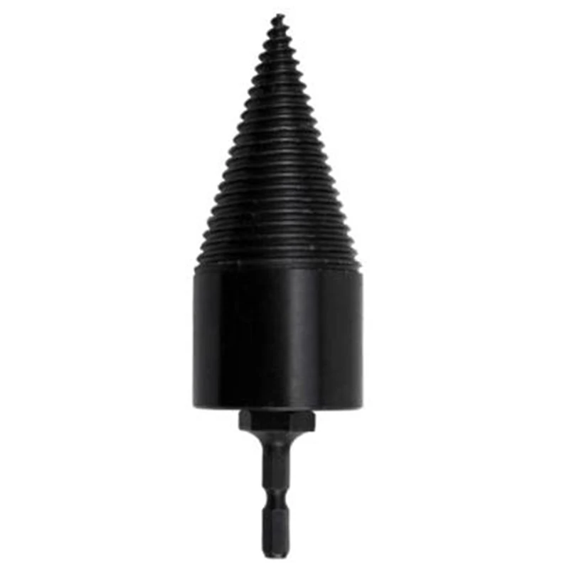 Hex Shank Firewood Splitter Machine Drill Wood Cone Reamer Punch Driver Drill Bit Split Drilling Tools