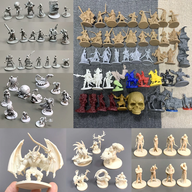 Marvelous Board Game Miniatures Role-playing Figure Endless Slaughter Black Plague Zombie Warrior Zombicide Wargame TRPG Model