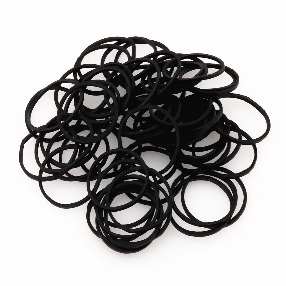 High quality 905 Black Rubber Bands Elastic Rope Tapes Adhesives Fasteners Office Students School Stationery Supplies
