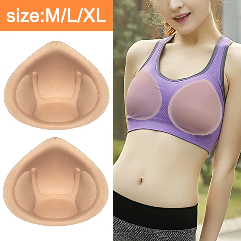 1 Pair Realistic Strap Sponge Breast Forms Fake Boobs Enhancer Bra Padding Inserts For Swimsuits Cosplay Crossdresser