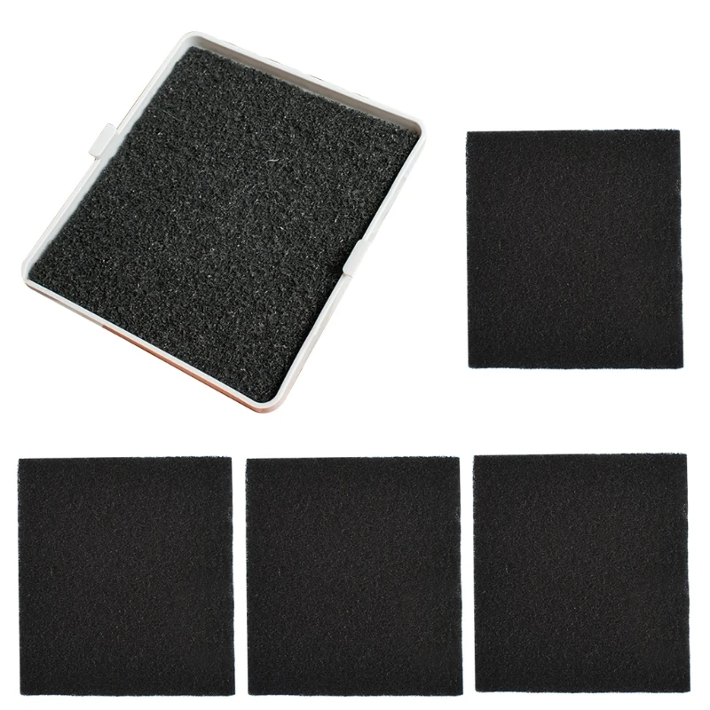 5 Pcs Activated Carbon Filter Cotton for Cat Litter Boxes Cleaner Replacement