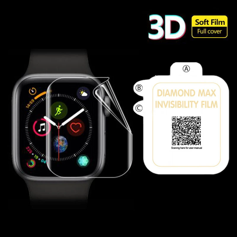 3D Hydrogel Film Full Cover Soft Screen Protector For iwatch Apple Watch Series 2/3/4/5/6/SE/7 38mm 42mm 40mm 44mm S7 41mm 45mm