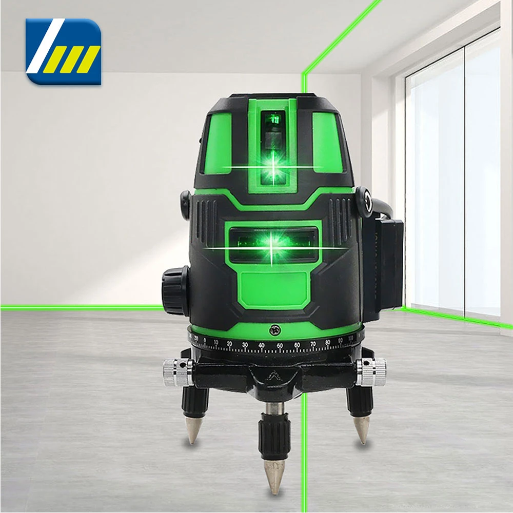 Cross Lines Laser Level 360 Self-Leveling 2/3/5 Lines Green Laser Leveler 635nm Horizontal Vertical Cross Line Indoor Outdoor