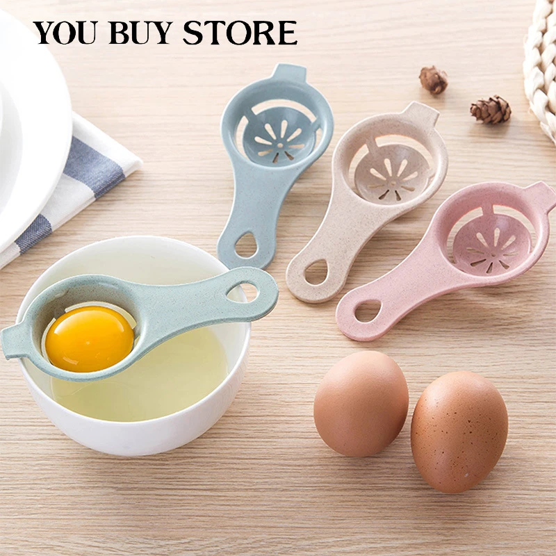 1PCS Kitchen Egg White Separator Egg Yellow Egg Liquid Filter Wheat straw Household Kitchen Bakeware Cooking Gadget Egg Tools