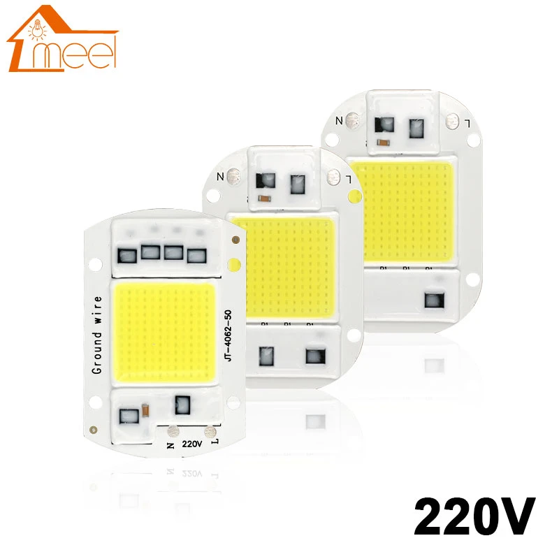 LED Chip 10W 20W 30W 50W Smart IC COB Light Beads 220V 240V DIY For LED Bulb Floodlight Spotlight