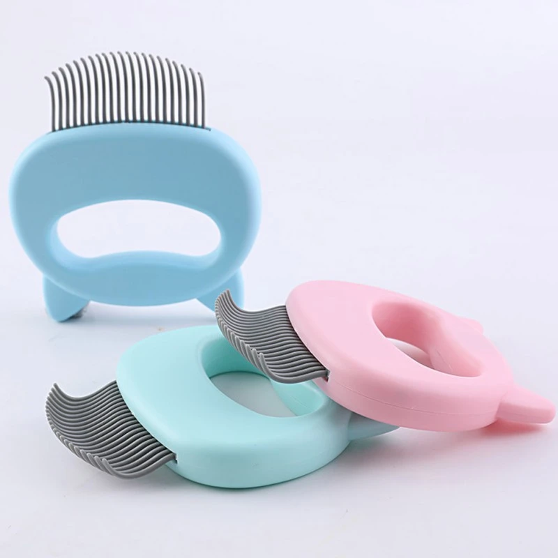 Pet Massage Brush Shell Shaped Handle Pet Grooming Massage Tool To Remove Loose Hairs Only For Cats