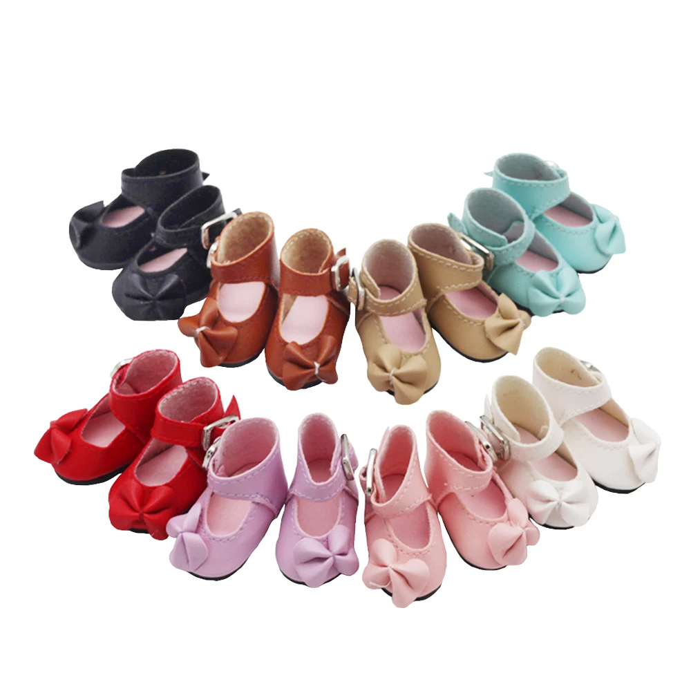 4CM Doll Shoes For 1/6 BJD Dolls Toy As for Plush Dolls Slipper Fit 15cm EXO KPOP Dolls  Accessories