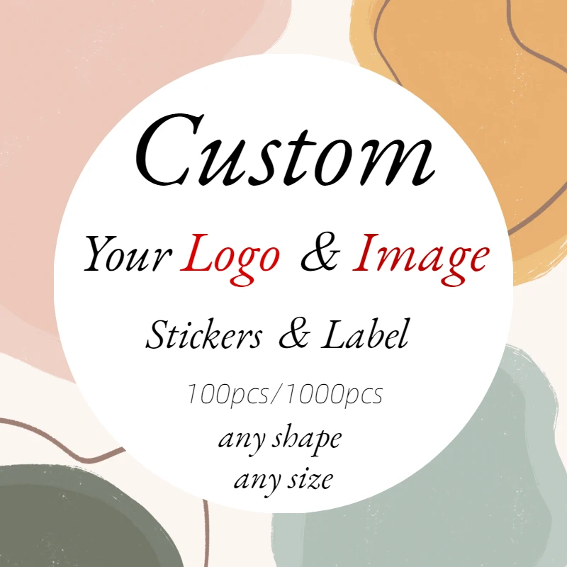 3/4/5/6cm Custom Sticker and Customized Logos Wedding Birthdays Baptism Stickers Design Your Own Stickers Personalize Stickers