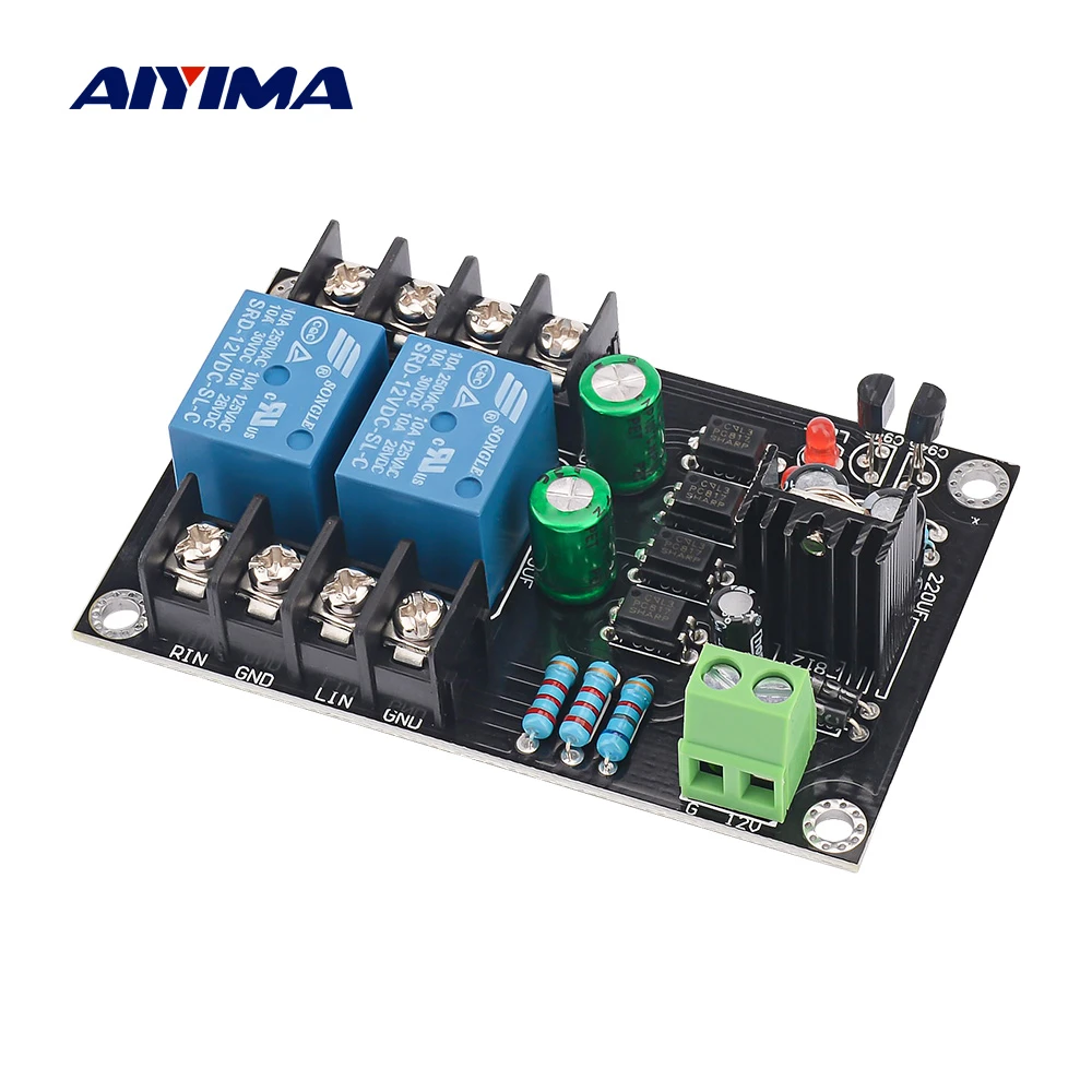 AIYIMA 2.0 Digital Amplifier Speaker Protection Board Home Theater Class D Power Amplifier Audio Sound Speaker Protective Board