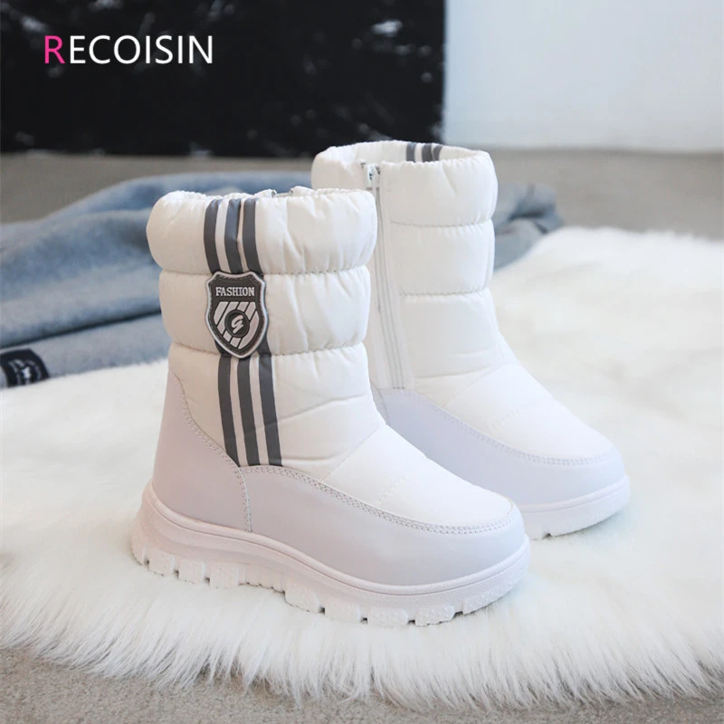 RECOISIN 2020 New Winter Kids Boots For Girls Comfortable Keep Warm Snow Boots Girls Children Boots Girls Shoes Chaussure Enfant