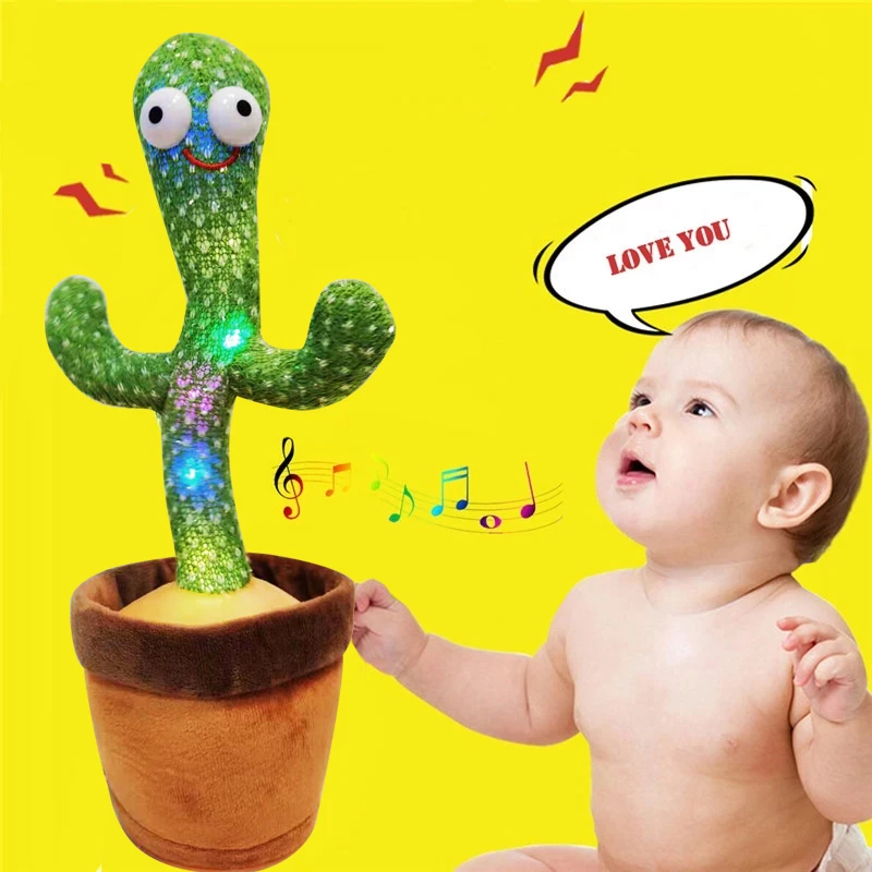 Dancing Cactus Toy Twisting The Body With The Song Plush Shake Dancing Cactus Kids Children Stuffed Plant Toy Shaking With Music