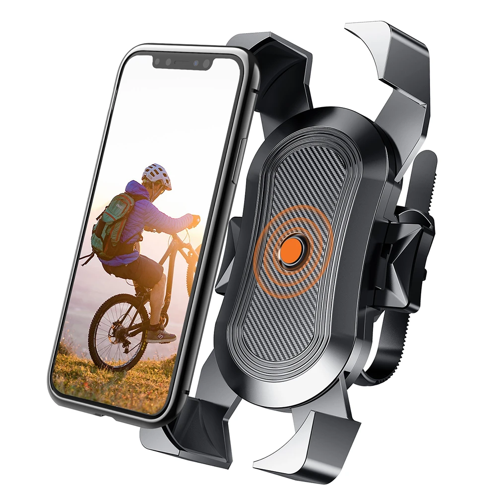 360 Degree Bike Phone Holder Motorcycle Bicycle Phone Holder Handlebar Stand Mount Bracket Mount Phone Holder For iPhone Samsung