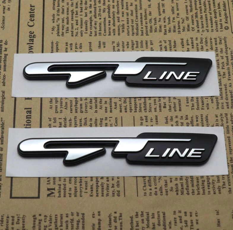 Car Sticker GT Line Letters Decals For Kia Rio 4 X-Line RIO Sorento Optima Sportage 2017 2018 2019