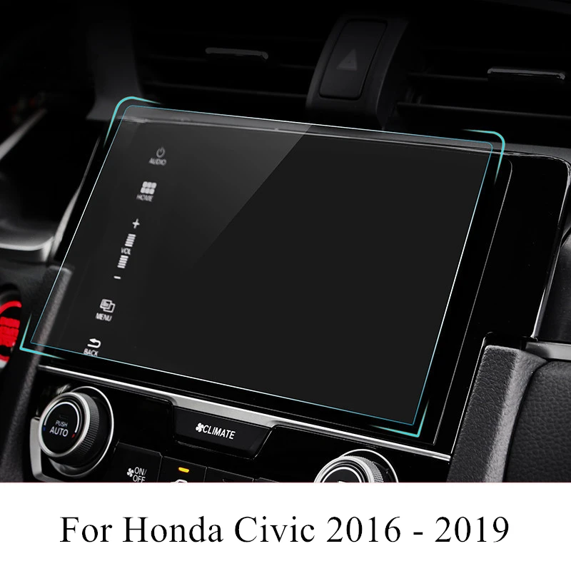 PET Car Navigation Screen Protector Film GPS HD Anti-scratch Sticker Interior Accessories For Honda Civic 2019 2018 2017 2016